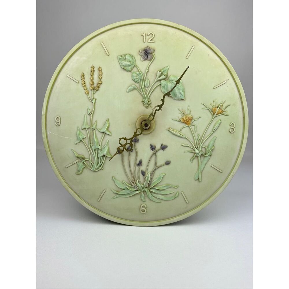 Wild Thyme Home Decor Wall Clock 14.25in W- Working